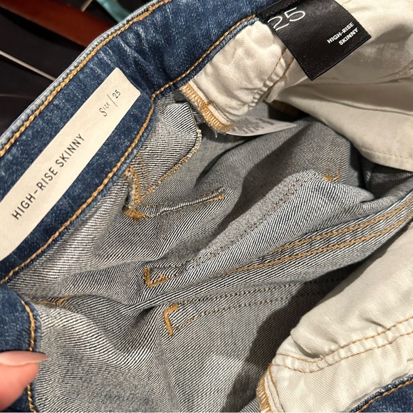 ANTHROPOLOGIE Pilcro Letterpress Chic Denim Blue Stretch Women's Jeans 25 - Picture 4 of 13